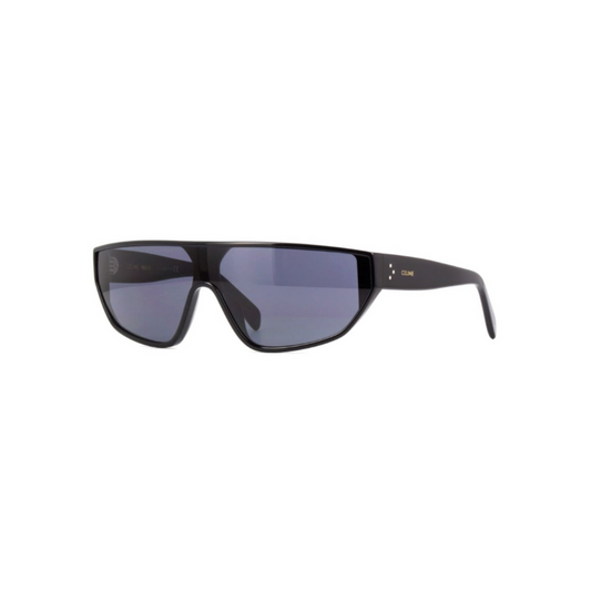 CELINE Shiny Black Full Rim Shield Sunglasses