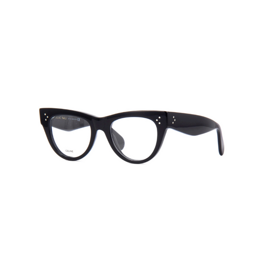 CELINE Black Cat Eye Full Rim Chic Sunglasses